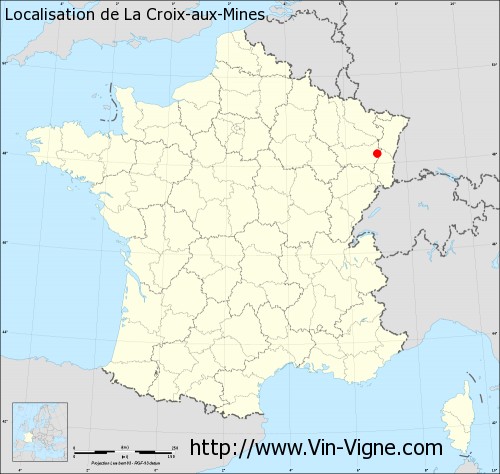 Carte  de La Croix-aux-Mines